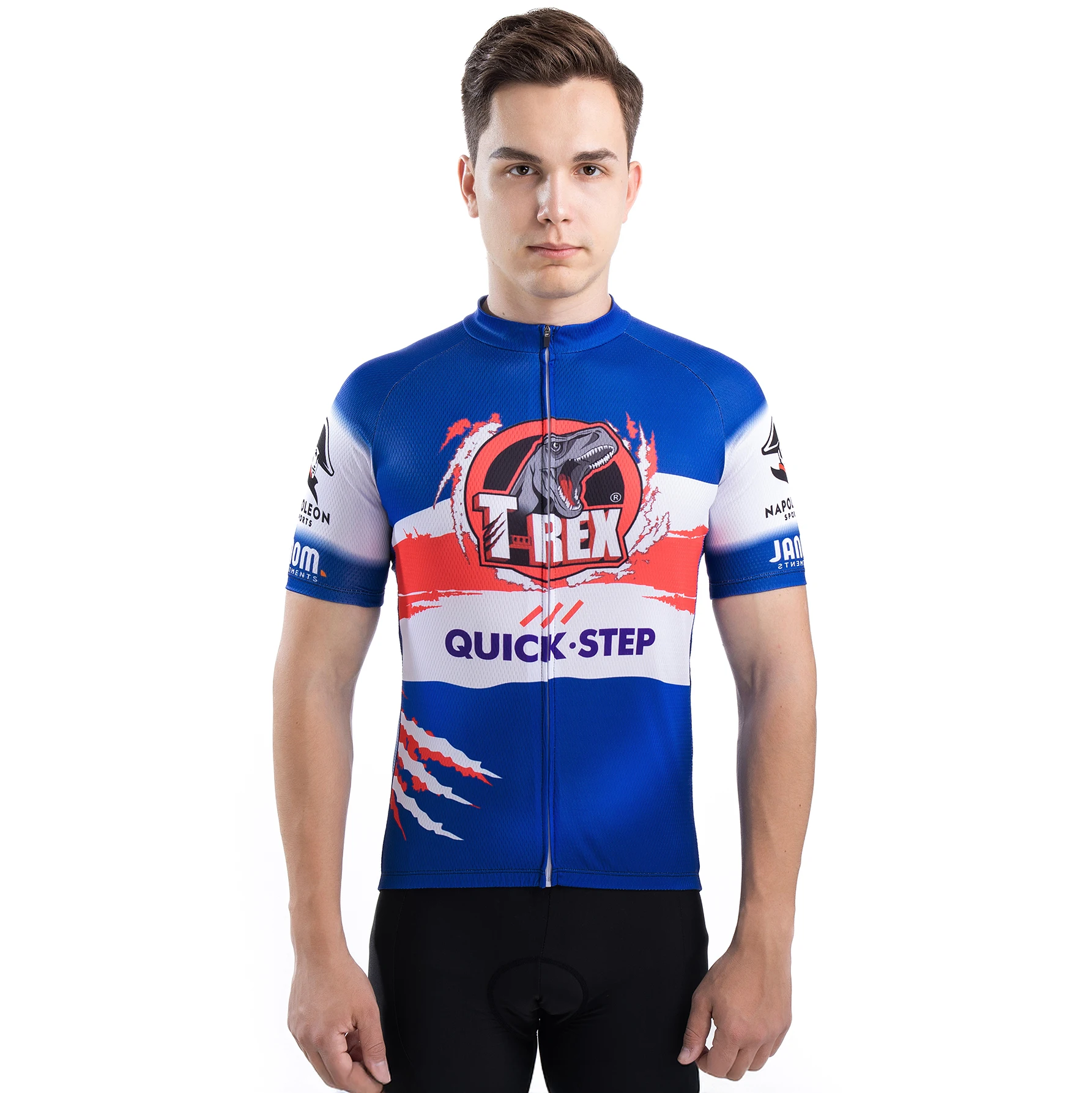 2025 T-Rex Soudal Quick Step Cycling Jersey Short Sleeve Remco Evenepoel Cycling Clothing Men Road Bike Shirts Bicycle Tops