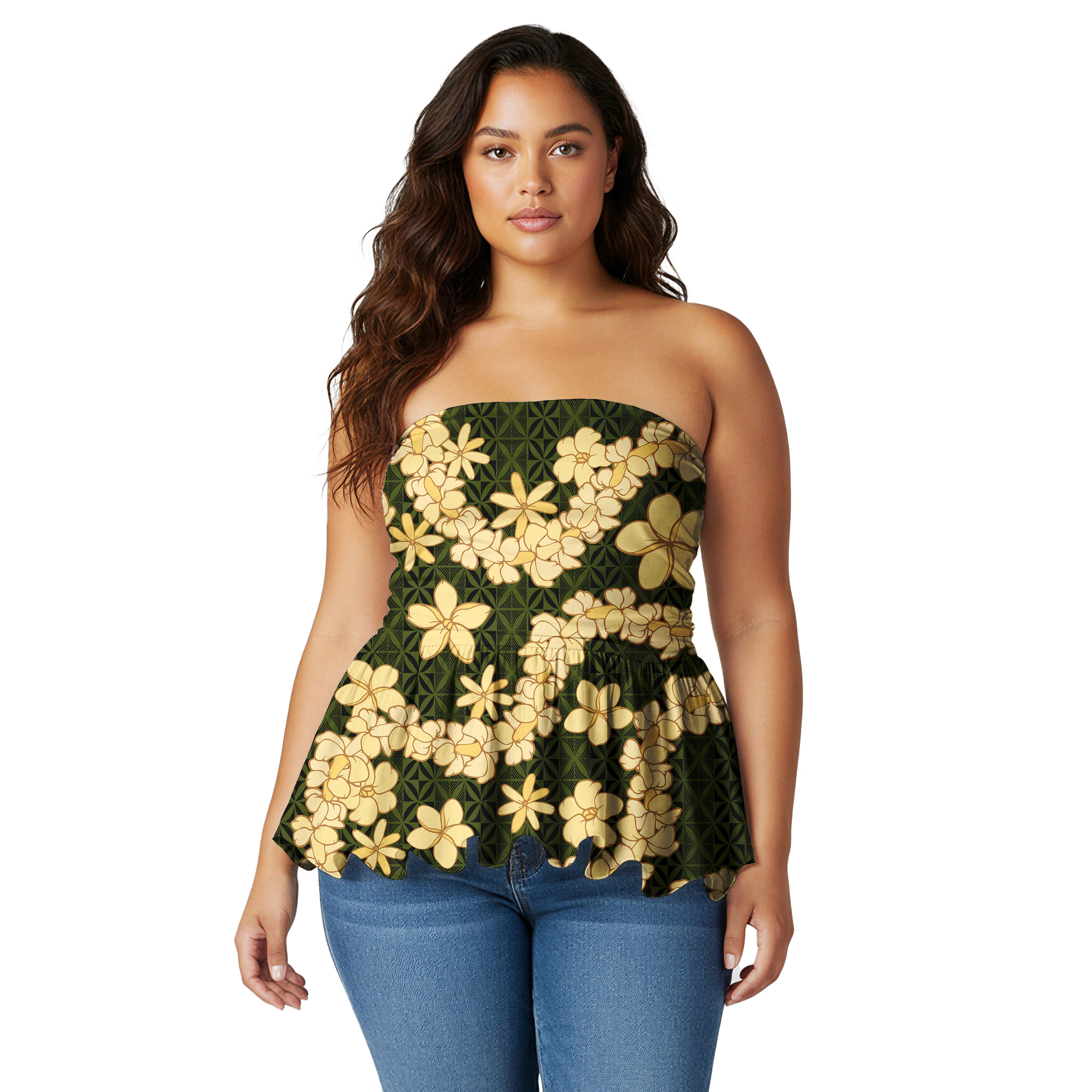 Высококачественные модные женские топы с островом, блузки, гавайский дизайн, тонкие красивые блузки с индивидуальным узором, блузки Mokihana Lei Craft