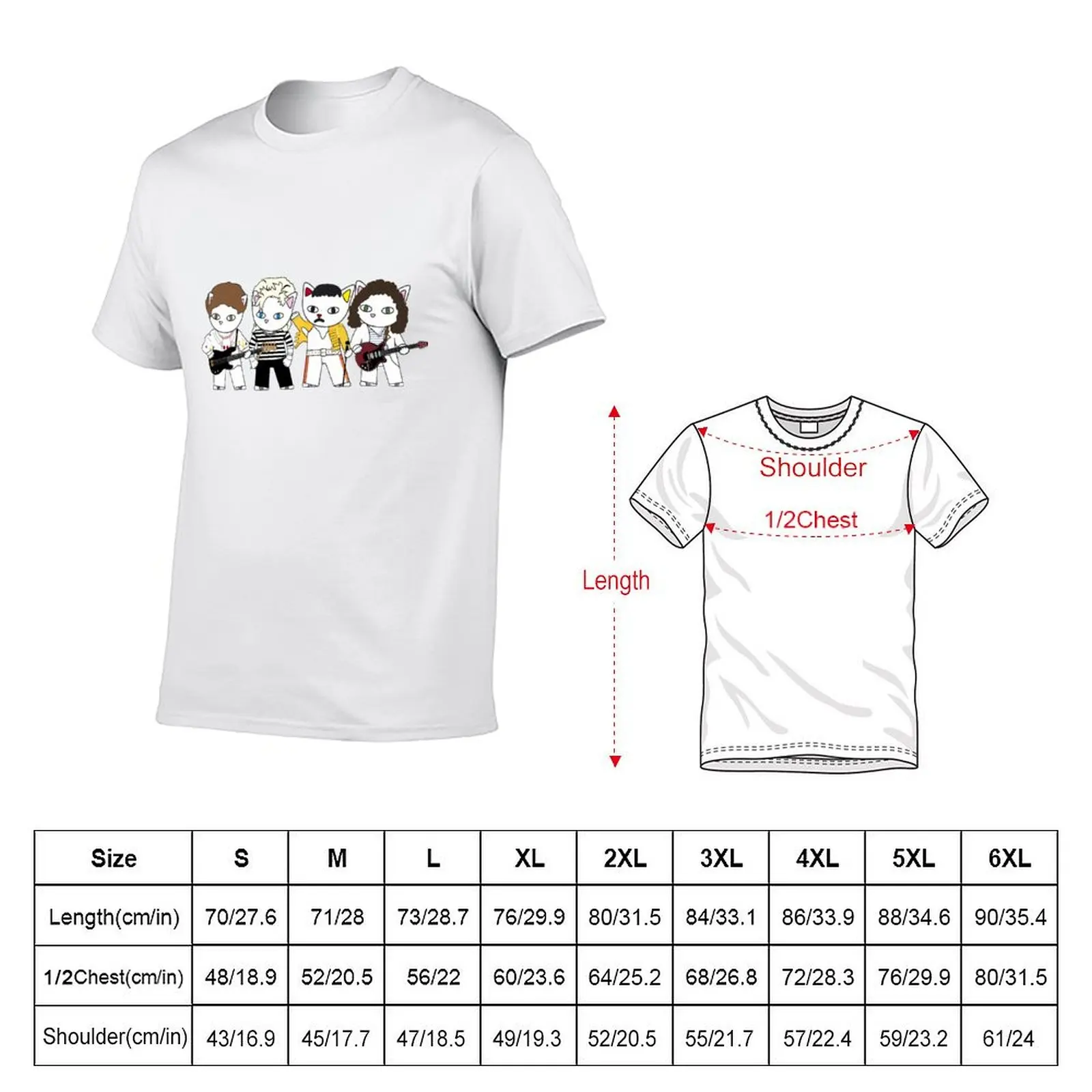 Meow rock band T-Shirt Trend Art Print T-Shirt