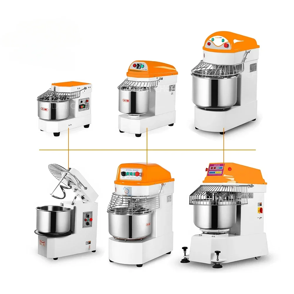 3kg 5kg 8kg 10kg 12kg 15kg 20kg 25kg 50kg 100kg baking equipment pizza mixer spiral mixer bread making machine  dough mixer