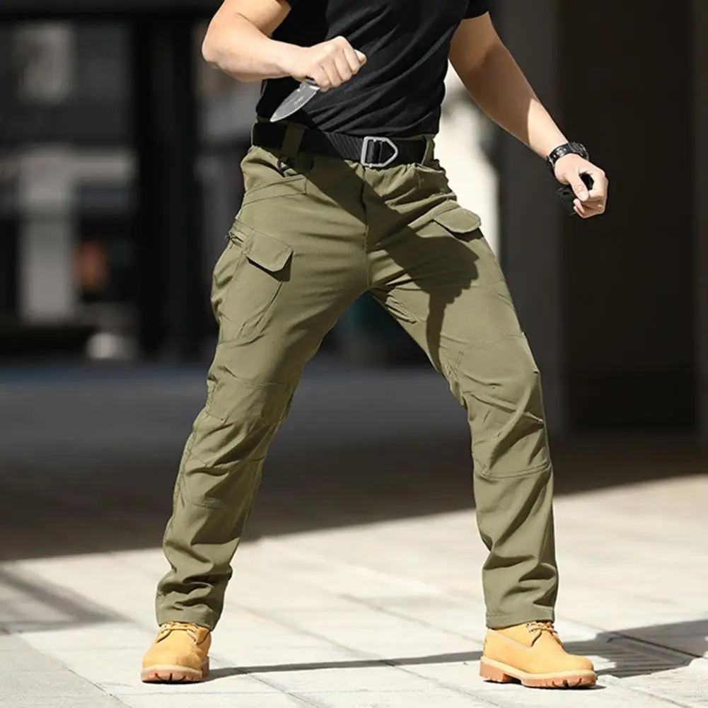 

Men s Pants Water Resistant Multi Pocket Cargo Pants Quick Dry Hiking Work Trousers for Fishing Camping Outdoor 남자 바지