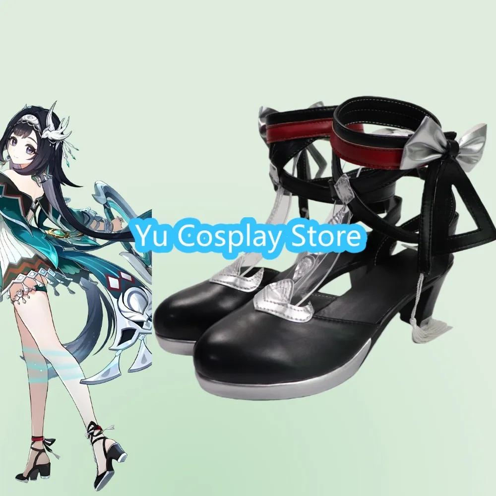 

Genshin Impact Lanyun Cosplay Shoes Lanyun Anime Boots High Heels Halloween Party Props