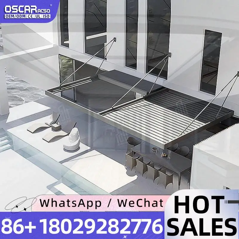 10x12ft Bioclimatic Motorized Aluminum Louver Sun Shade Pergola Kit Powder Coated for Garden Backyard Outdoor pergola