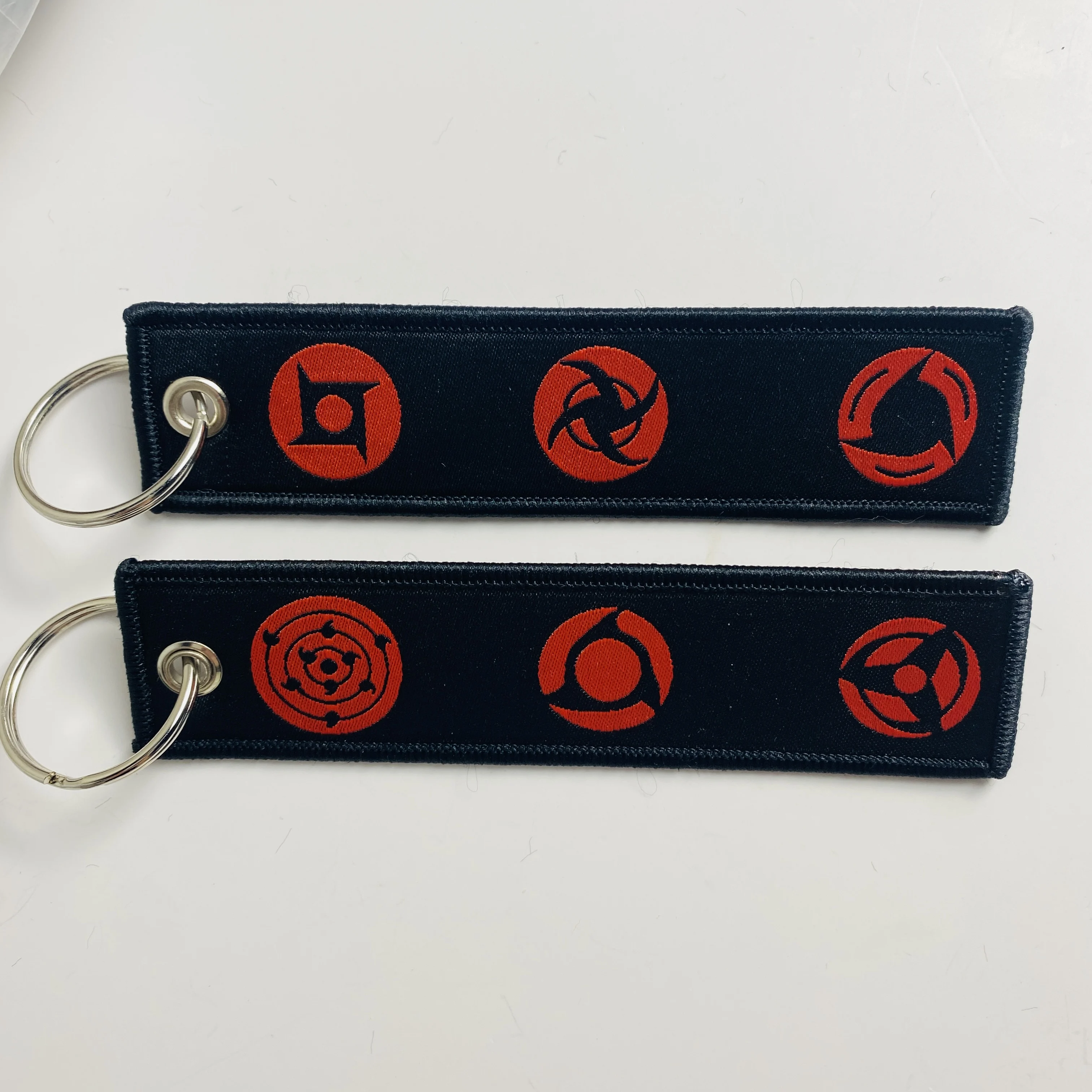 Брелки с вышивкой в стиле аниме, уникальные брелки для ключей в стиле манга, держатель для автомобильного рюкзака, брелок для ключей Chaveiro, ювелирные аксессуары, подарки