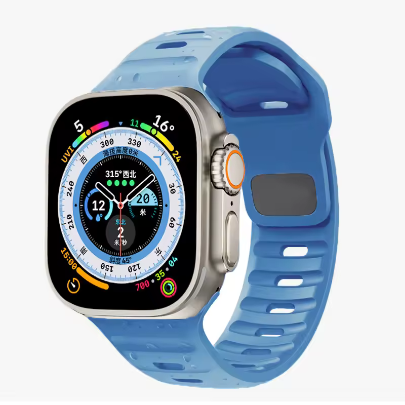Strap For Apple Watch Band 49mm 44mm 45mm 41mm 40mm 42mm 38mm Soft Silicone sport Bracelet iwatch Serise 8 7 SE 6 5 9 Ultra 49mm - Image 13