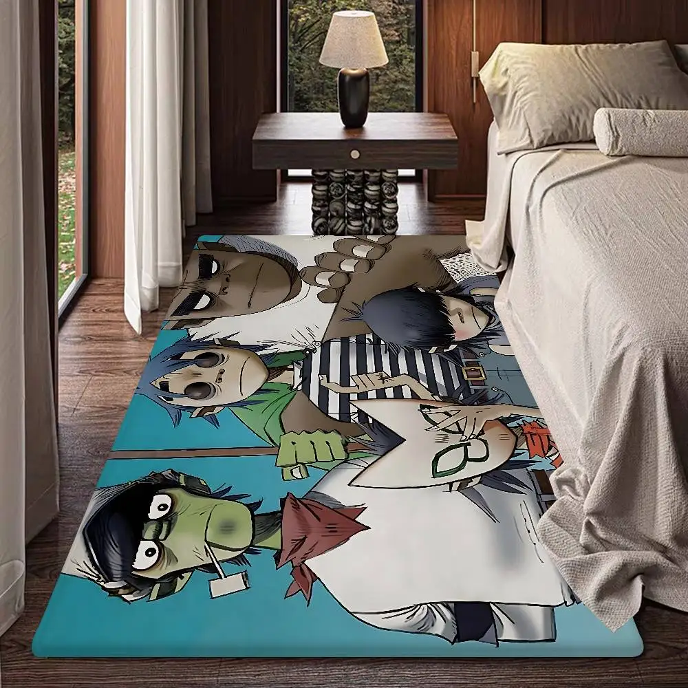 Music Cool Band G-gorillaz Floor Mat Anti-slip Absorb Water Long Strip Cushion Bedroon Mat Alfombra