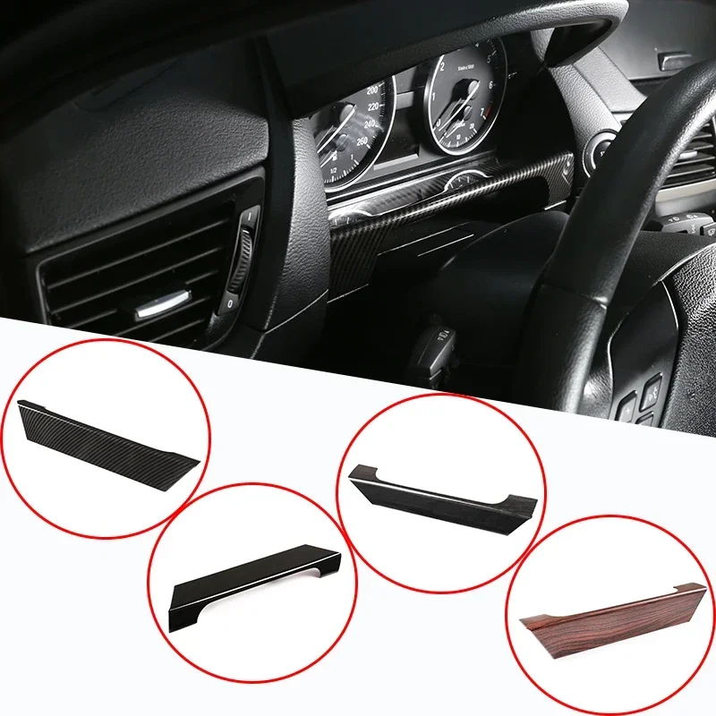 

Car Interior Dashboard Decoration Down Frame Cover Trim Car Accessories 1 Pcs Carbon Fiber ABS For BMW X1 E84 2013-2015