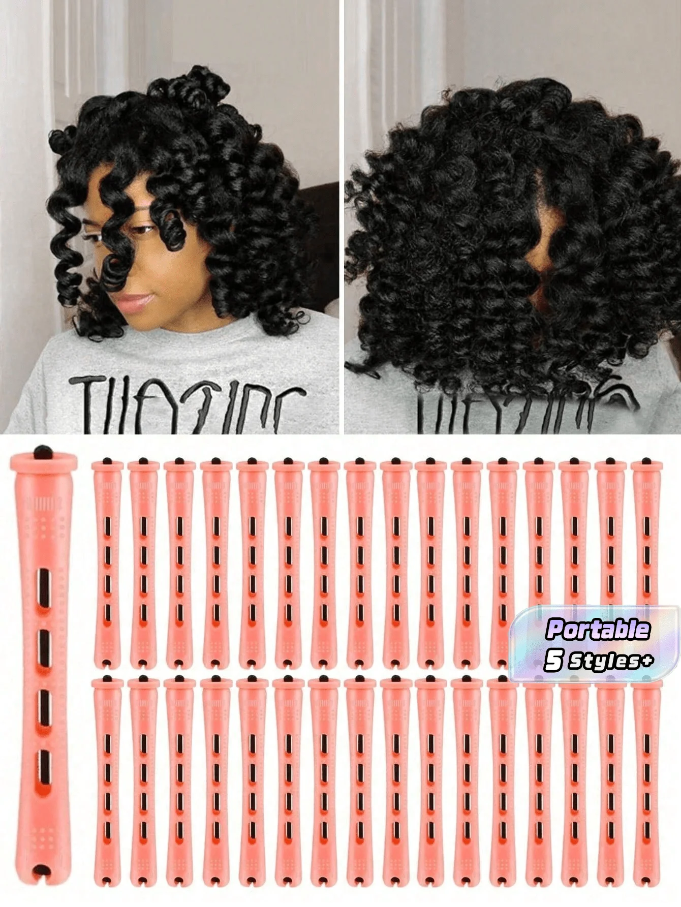 10/20/30/40/50pcs/Set Curling Iron Kit - For Creating Natural Waves And Curls, Suitable For DIY Hairstyling And Long/Medium/Short Hair Lengths, Hair Rollers, Heatless Curls, For Barber Salon Beauty Back To School, Travel Holiday Essentials.