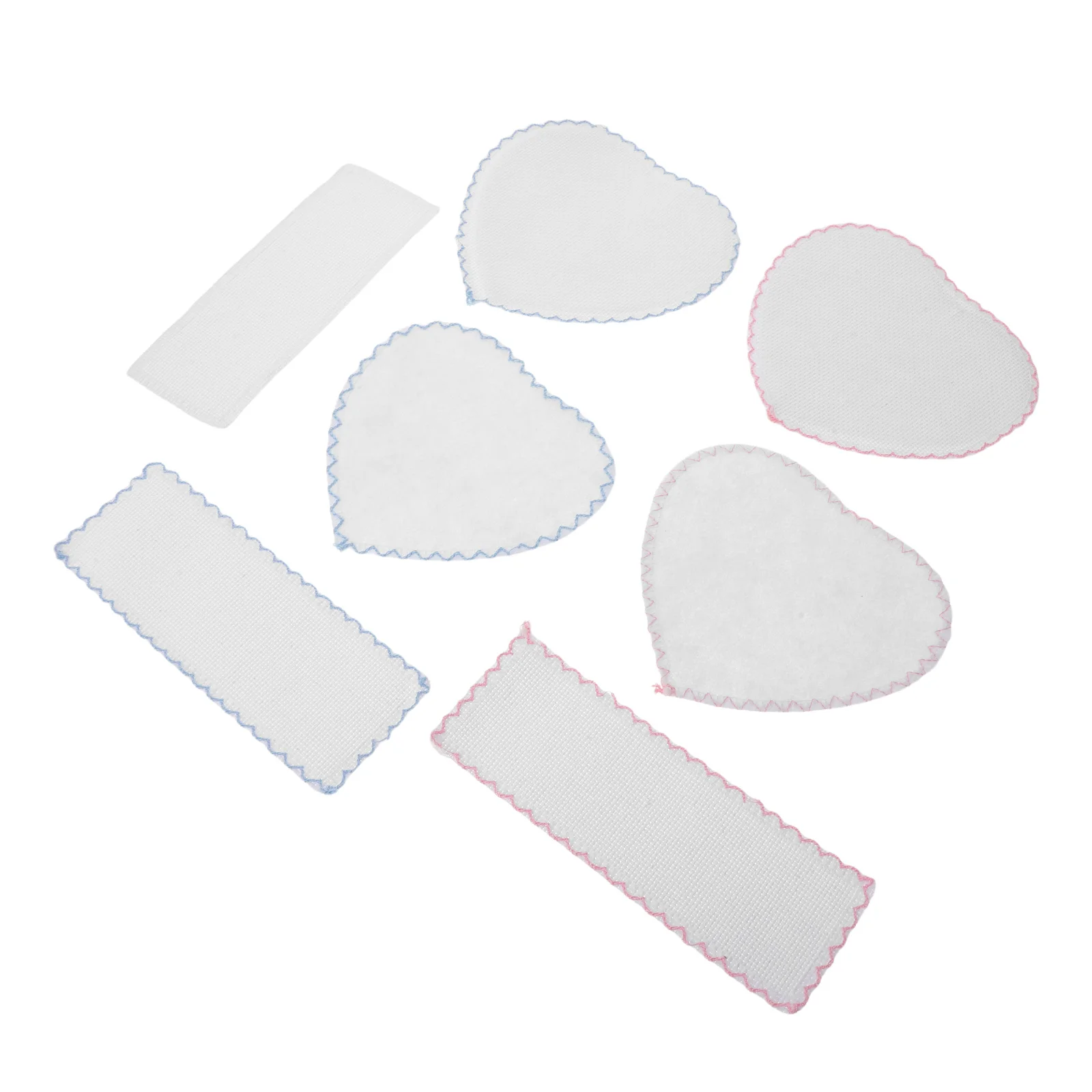 

7Pcs Handmade Embroidery Fabric Blank Bookmarks DIY Needlework Craft Supplies Soft Nonwoven Material Reading Page Markers