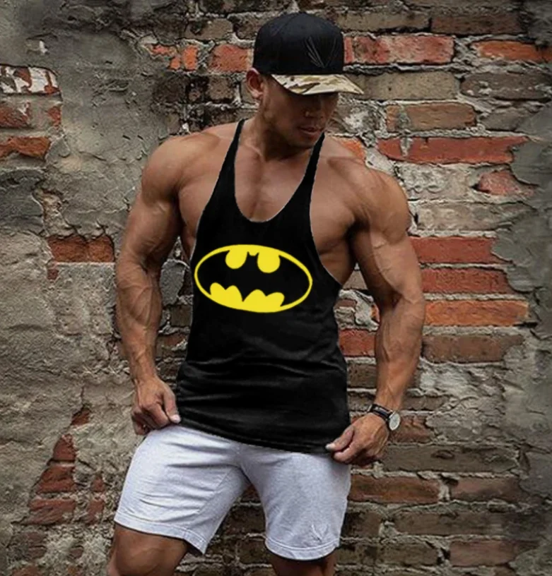 

100% Cotton Men's Sleeveless Bodybuilding Vest, Fitness Training Breathable Muscle Sports Top Gym Strength Sports Top
