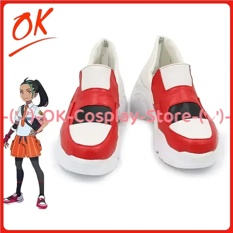 [Customized Size] P.K.M Nemona Cosplay Shoes Game Roleplay Costume Prop Halloween Carnival Party Boots PU Leather