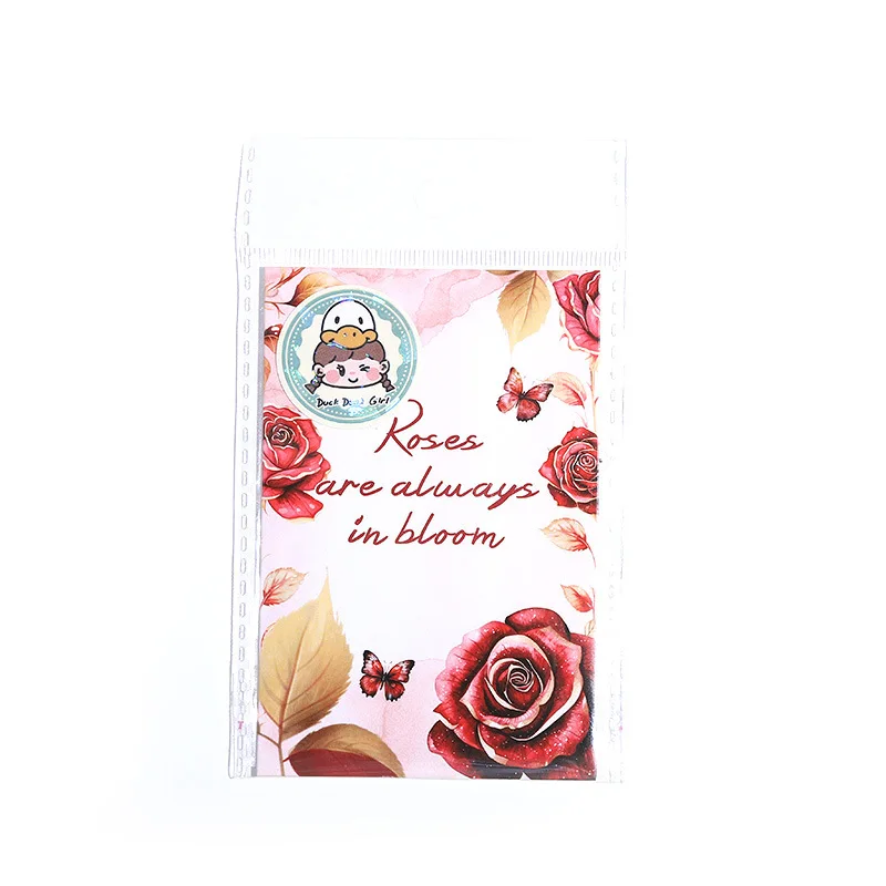 10pcs/1lot Kawaii Stationery Stickers  Roses are always in bloom Diary Decorative  Stickers Scrapbooking DIY Craft Stickers