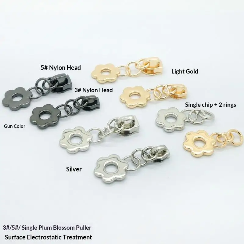 3 5 Size Nylon Zipper Slider Replacement 5pcs Set for Bags Pockets Sewing Easy Fix Zip Head Tailor Supplies view 2
