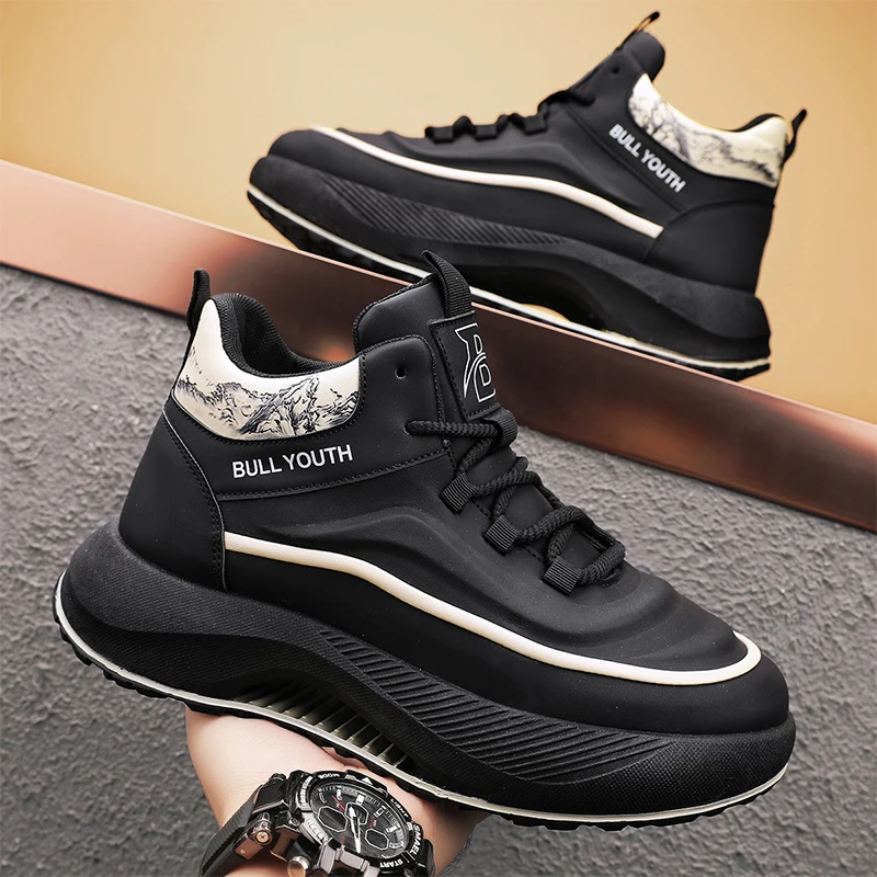 

Casual Sneakers Men Skateboard Shoes Designer Fashion Walking Flats Breathable Sports Shoes 2024 New White Vulcanized Shoes Man