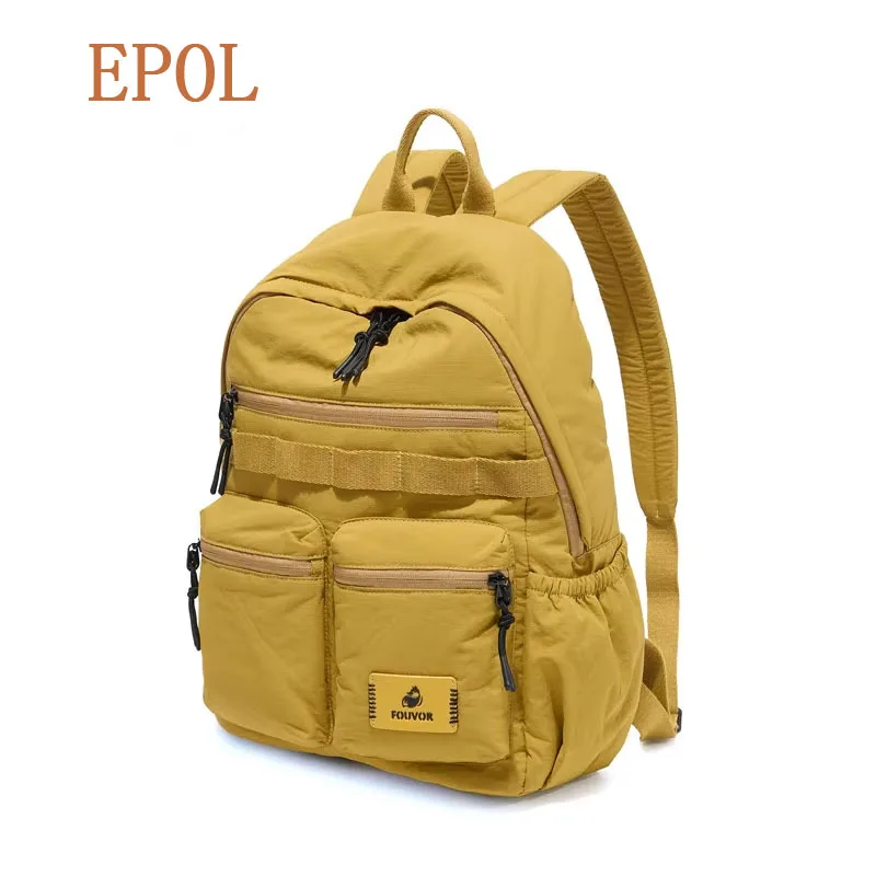EPOL Women's Backpack Lightweight College Student Backpack Nylon Wear-resistant Multi-Pocket Travel Airplane Cabin Bags 3072-06