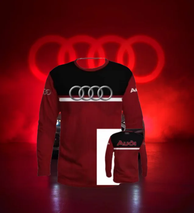 

Audi Authorization Motorsport Quattro Racing Long Sleeve Tops Men Women Clothes Breathable Quick-drying Sweat-absorbing T-Shirt