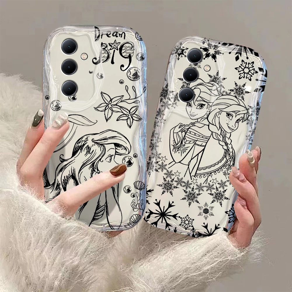 

Disney Princess 3D Wave Case For Samsung A73 A72 A71 A55 A54 A53 A35 A34 A33 A25 A24 A23 A15 A14 A13 A05 A04 A03 4G 5G Cover