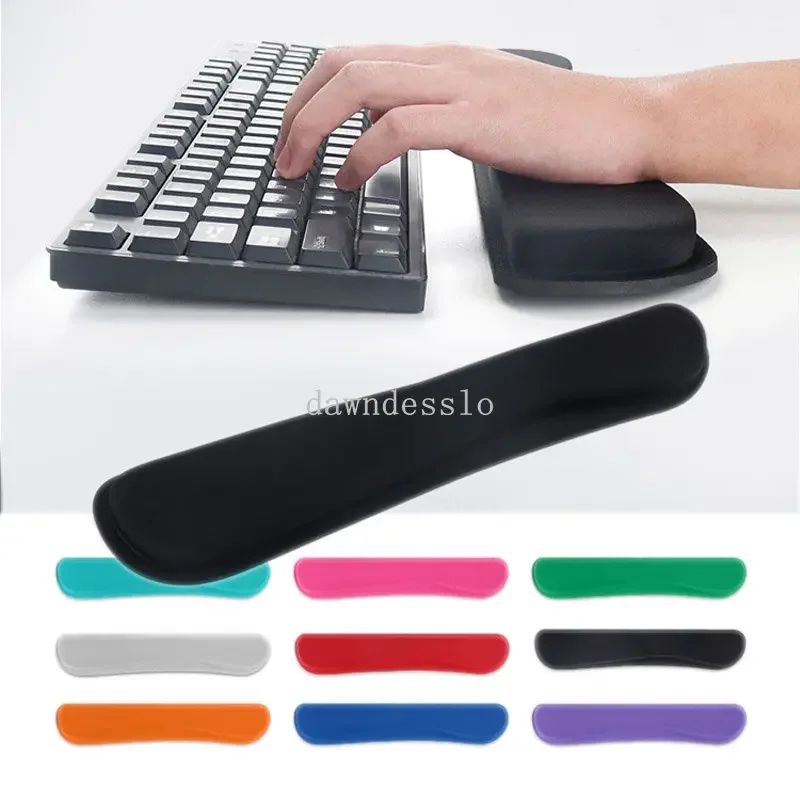 Keyboard Wrist Rest Pad Mouse Pad Memory Foam Superfine Fibre for PC Computer Gaming Keyboard Raised Platform Hands