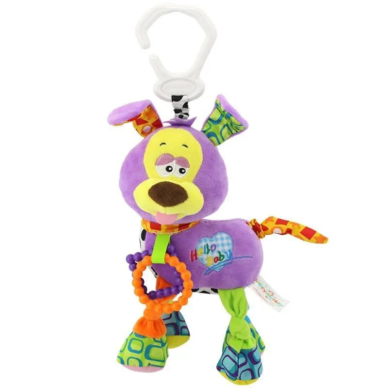 Sonajeros mordedor para bebé, juguetes de peluche suaves para recién nacido, juguetes colgantes para cuna de bebé, torno de coche, juguetes colgantes para bebé para cochecito