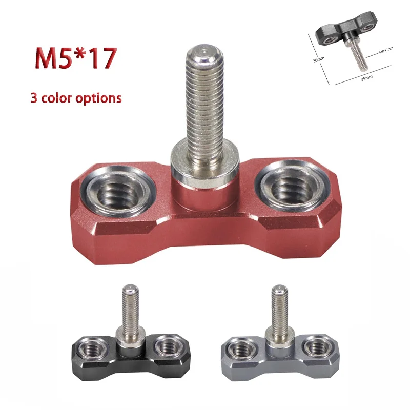

M5 Stainless Steel Adapter Fixing Knob Screw w/ 1/4" 3/8" Screw ARRI Locating Pin for DSLR Camera Rig Magic Arm Monitor Bracket