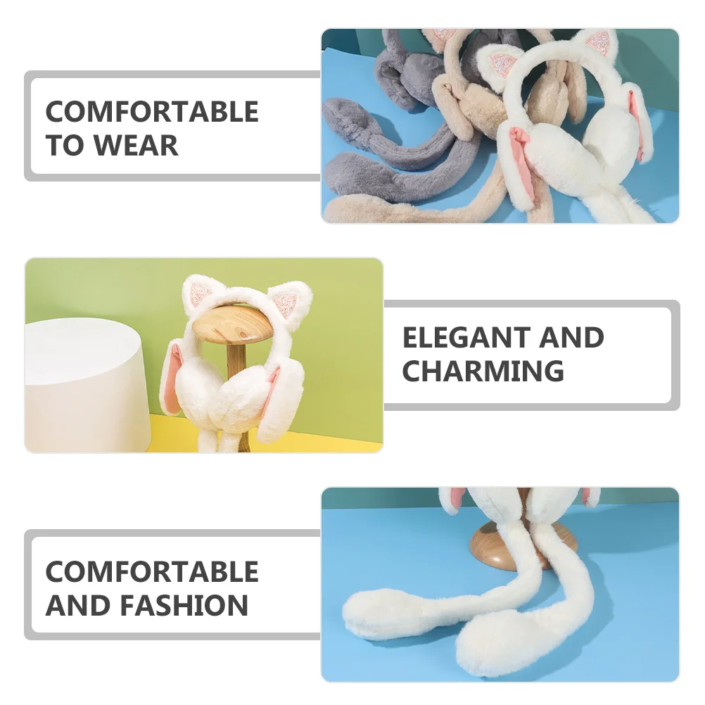 دفئا الشتاء فروي غطاء للأذنين للنساء غطاء دافئ يفشل الشتاء النساء الكرتون فروي الأذن إفشل الأذن أدفأ #2