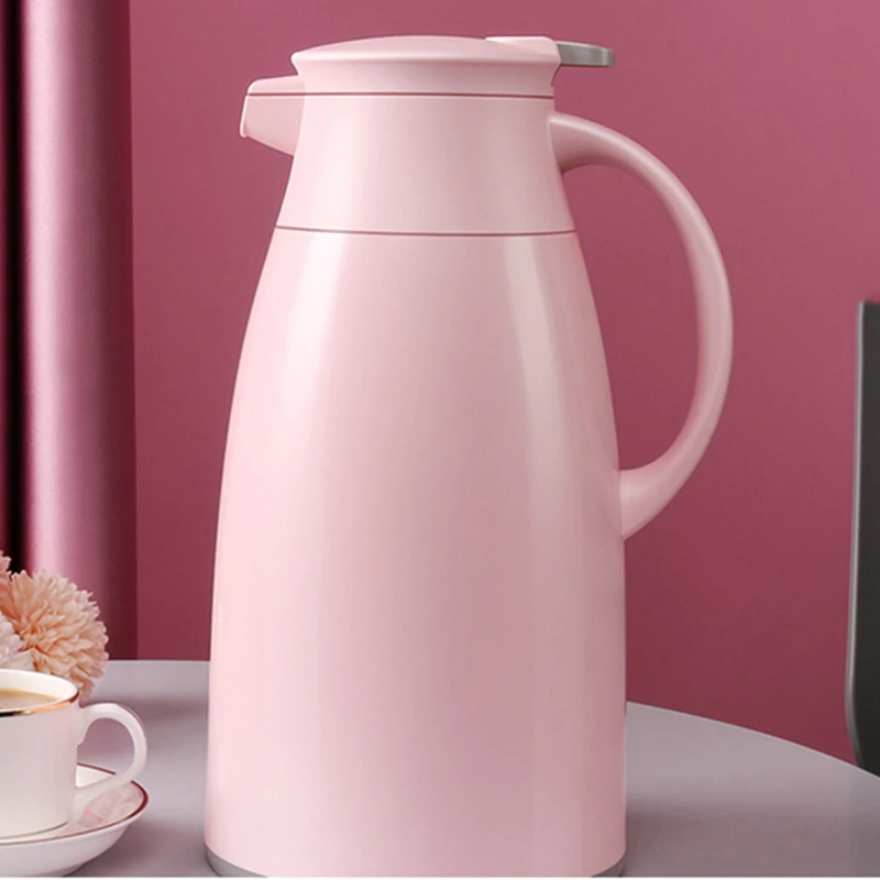 

1L/1.6L/1.9L Large Capacity Thermal Insulation Pot Portable Heat Kettle Coffee Tea Vacuum Flasks Glass Liner Thermos Bottle