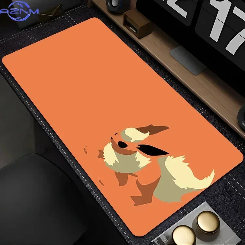 Large Extended Mousepad, Colorful Triangle Spliced Cartoon Creature Group Art Desk Mat, Rubber Non-Slip Base, Waterproof Gaming