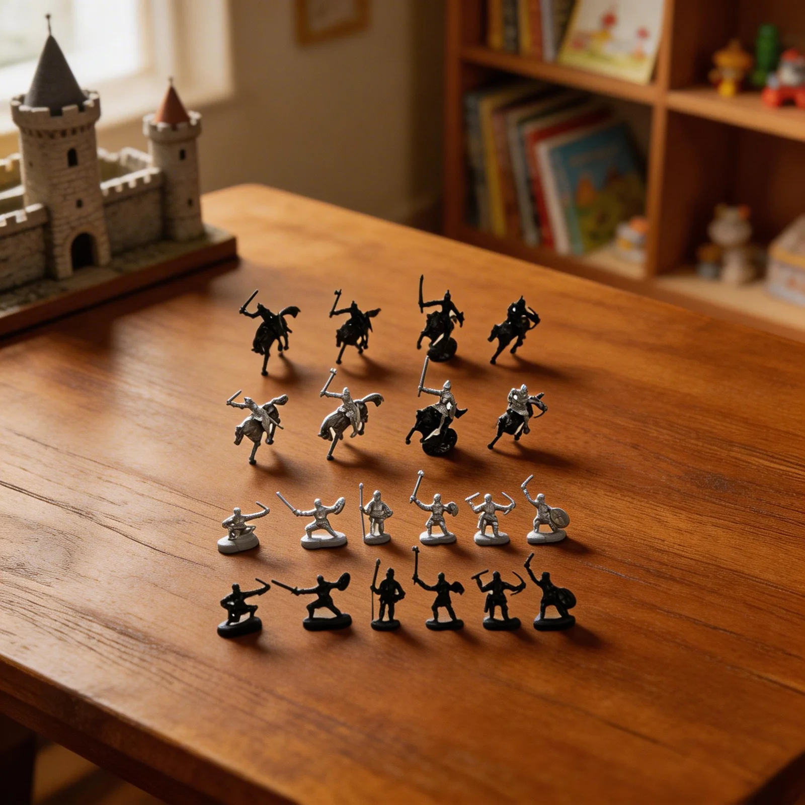 28PCS Toy Figures Featuring Medieval Knights Warriors and Horses for Ages 4 and Up Designed for Interactive Learning and Play