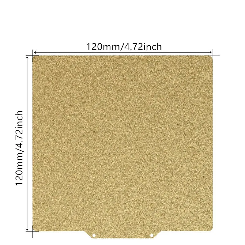 120x120mm Upgrade Strukturierte Schwarze PEI Pro Doppelseitige PEI PEO PET PEY Bauplatte Federstahlblech für Voron V0 3D-Drucker – Detail 4