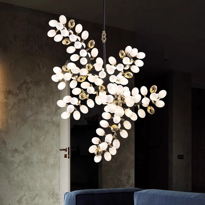 Home living room decoration retro chandelier indoor lighting fixtures intelligent application lighting fixtures