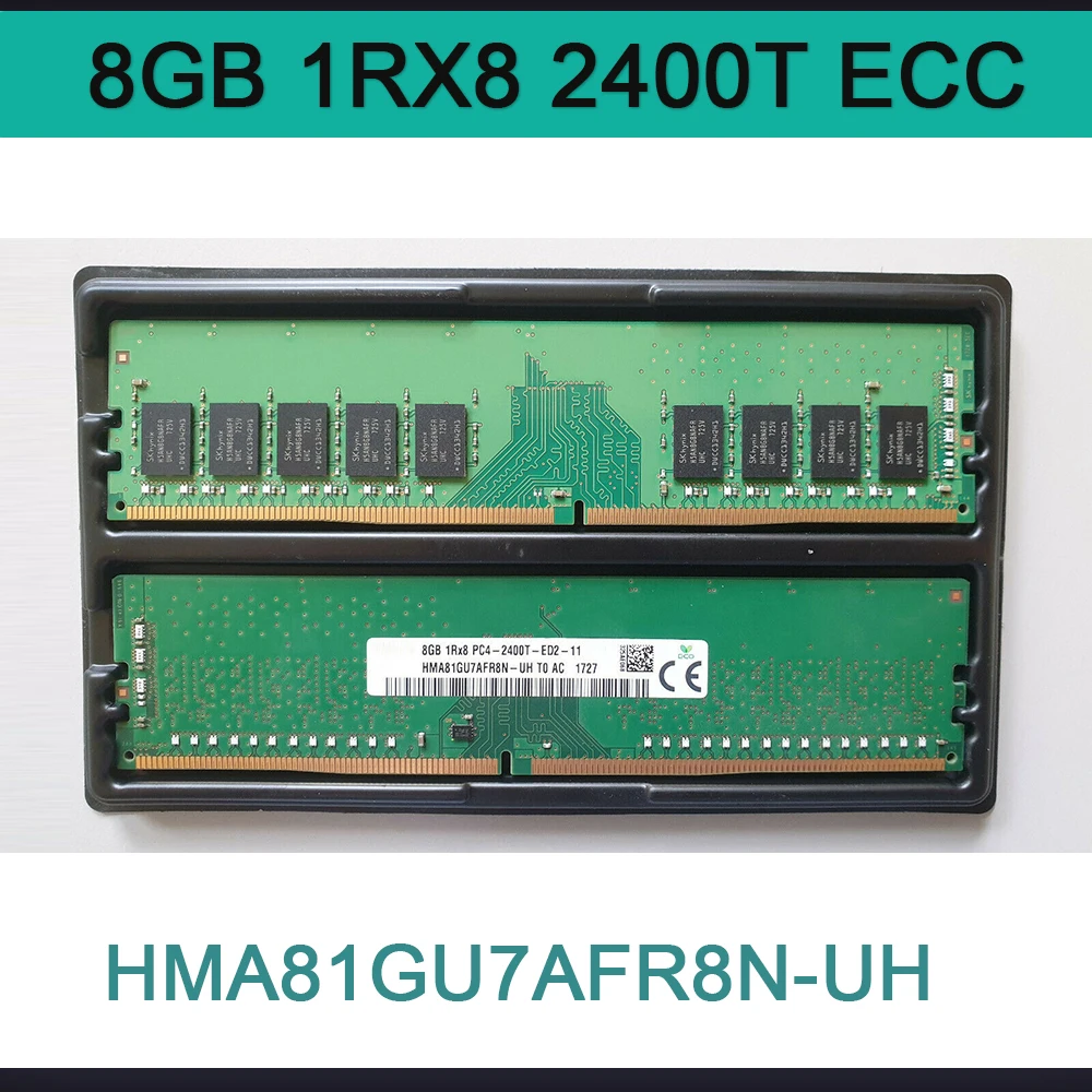 1 PCS Memory For SK Hynix RAM 8G 8GB 1RX8 2400T ECC HMA81GU7AFR8N-UH