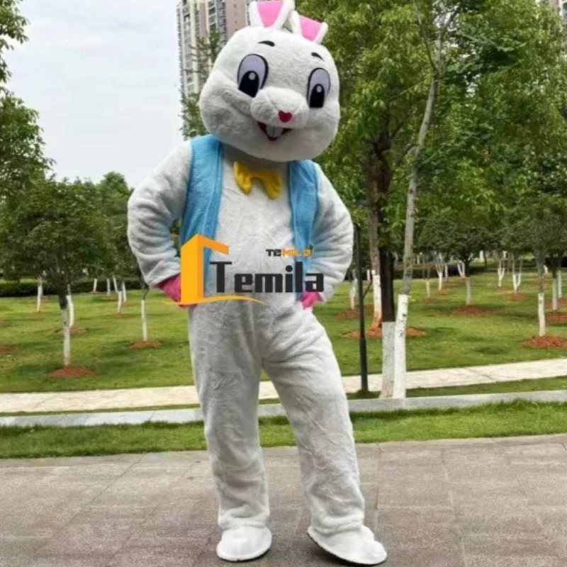 

Bunny Rabbit Mascot Cartoon Advertising Ceremony Birthday Party Cosplay Costume Animal Carnival Perform Show Props