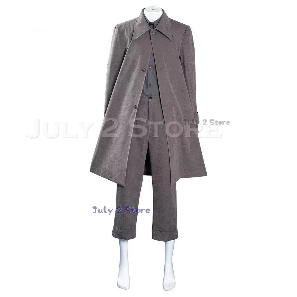 Mono Cosplay Little Grey Nightmares II Costume Protagonist Mask Coat Pants Suit Men Women Cosplay Halloween Party Game Style