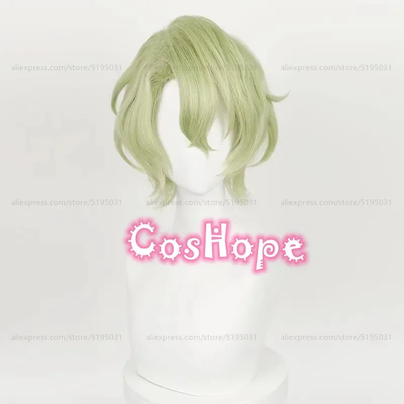 Hentai Tomoe Peruca Cosplay, Peruca Sintética Resistente ao Calor, Macacão Anime, Verde