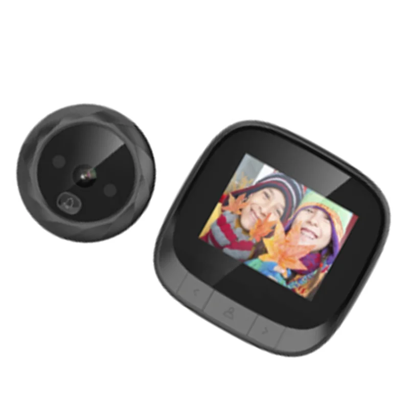 【НОВИНКА】2,4-дюймовый цифровой дверной глазок, ЖК-экран, камера ночного видения, интеллектуальный просмотрщик для записи фотографий