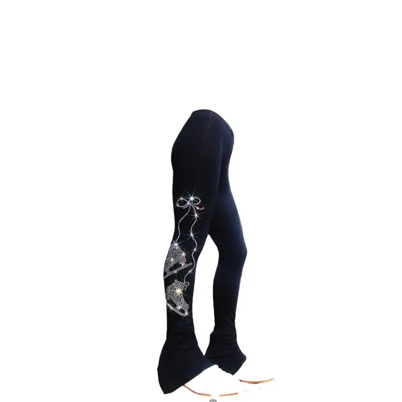 Children's figure skating training pants women's waterproof and plush pants adult  performance Ice Skating Clothes