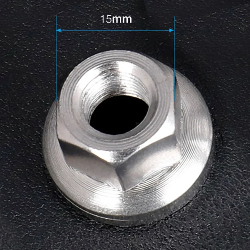 

2pcs Fixed Gear Bicycle Hub Track Nuts Front Rear Drum Hub Wheel Axle Fastening M9 M10 Anti-skid Nut Texture For Firm Mount