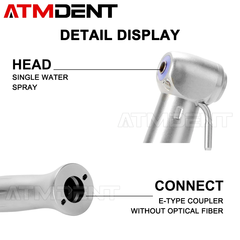 Dental 20:1 Implant Contra Angle Slow Low Speed Handpiece Fit for E Type  Dental Implant Micromotor