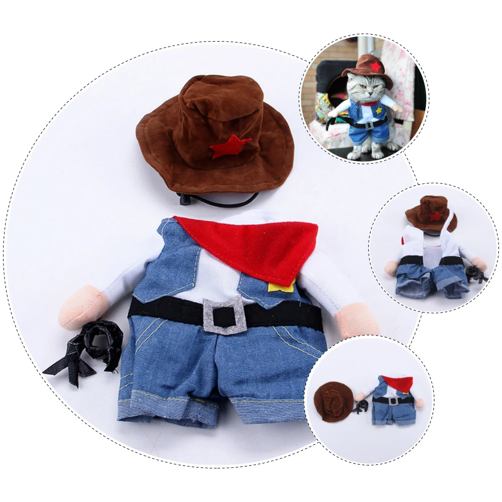 

1Set Creative Pet Costume Set Cat Clothes Special Design Durable Practical Long-Lasting Wear Party Cat Cloth Pet Costume Set
