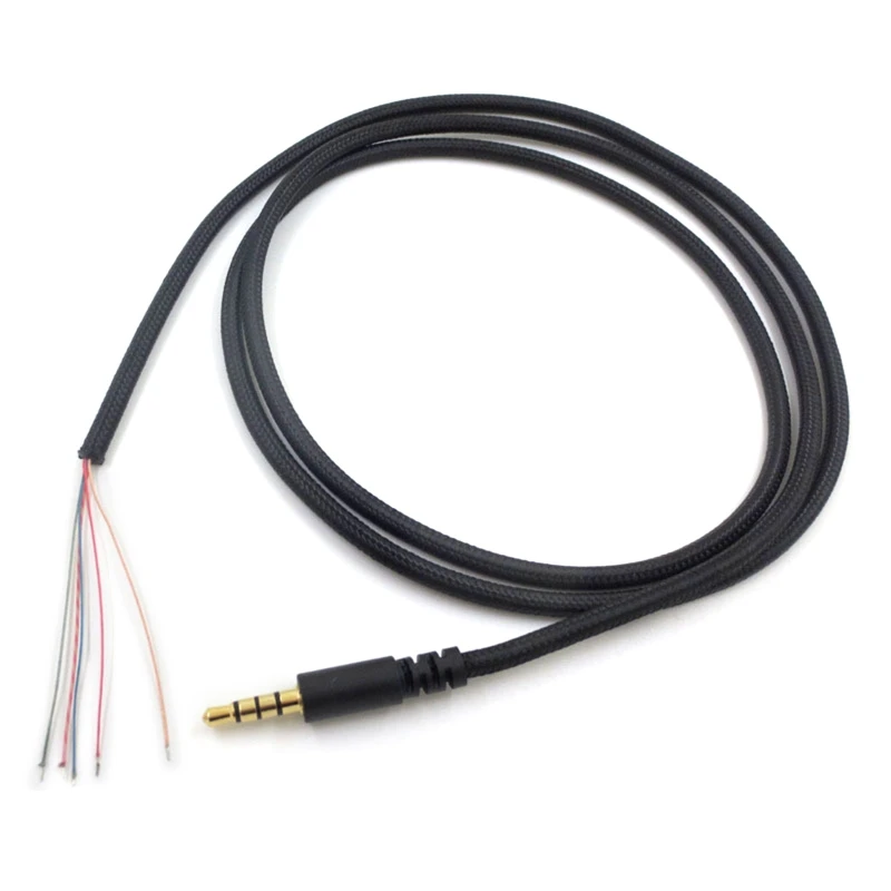 Portable Cord 1.1m Length Stereo Aux Cable for Hyper X Cloud II