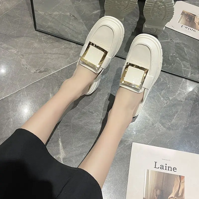 Shoes Outside Women\'s Slippers and Ladies Sandals Low Heel Summer 2024 Mules Slides Soft Job White I on Promotion F H Sandal B W