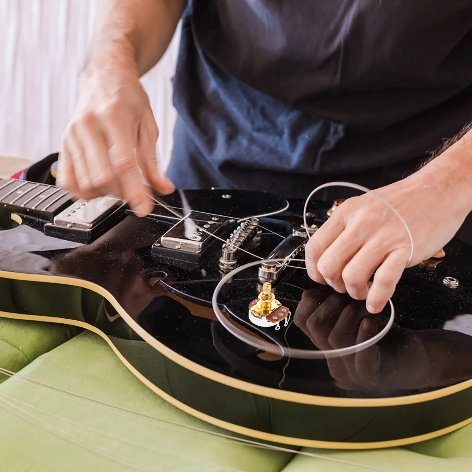 دائم النحاس الجهد الغيتار الكهربائي باس الملحقات حجم لهجة الأواني رمح الصوت تفتق أداء طويل الأمد