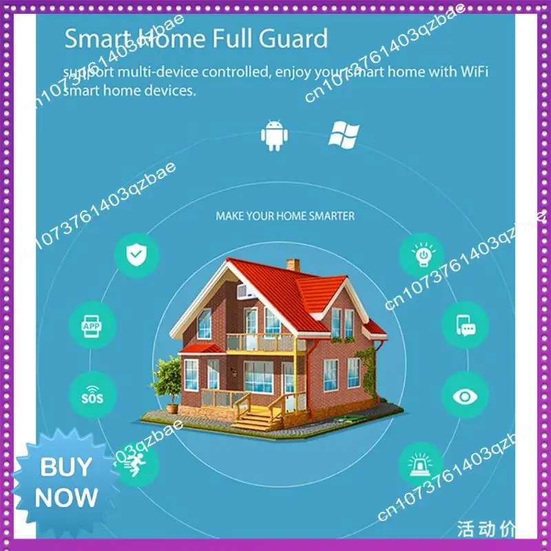 Hot Ltem 1 PCS Tuya Wifi Door Magnetic Smart Window Sensor Door Door Detector White ABS For Alexa Google Assistant