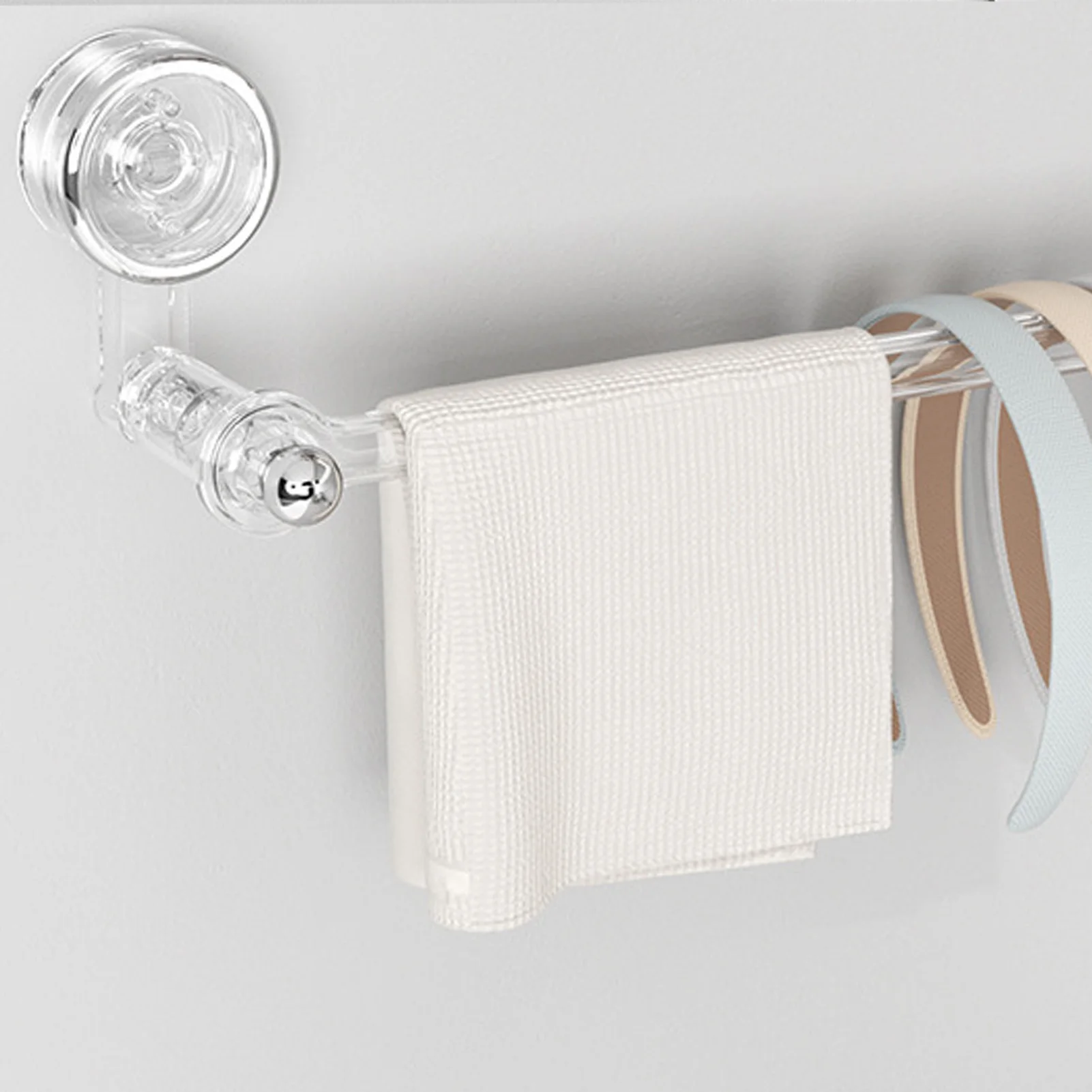 

Multi-Function Hanging Rod Drill-Free Installation Space-Saving Suitable for Storing Rags Towels