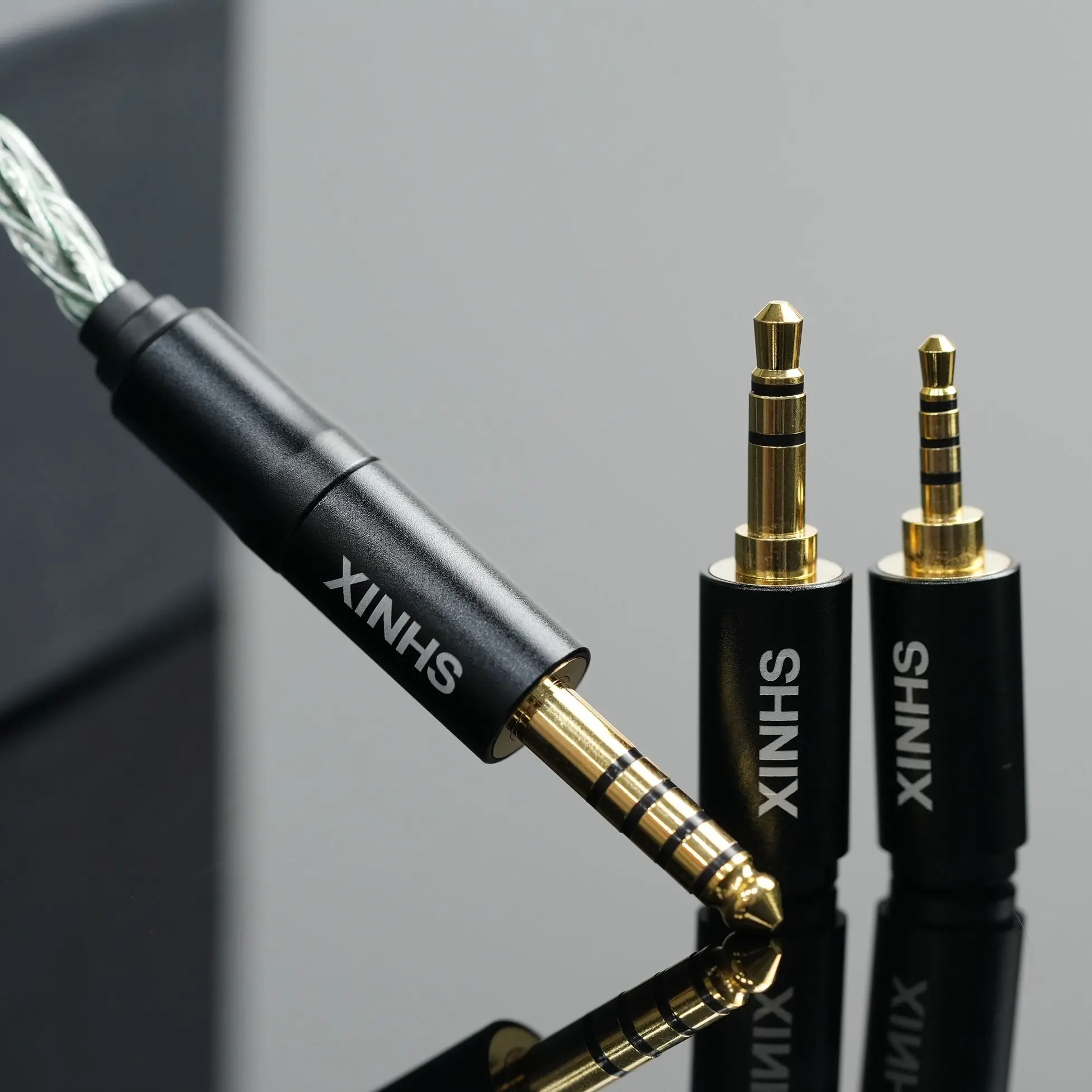 XINHS 단결정 구리 도금 IEM HiFi 케이블 모듈러 교환 가능 플러그, 8 코어, 2.5mm, 3.5mm, 4.4mm