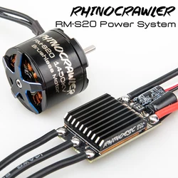 RhinoCrawler 540 RM-S20 80A ESC 1800KV/2220KV najlżejszy bezszczotkowy silnik gąsienicowy RC do obudowy LCG SCX10 Traxxas TRX-4