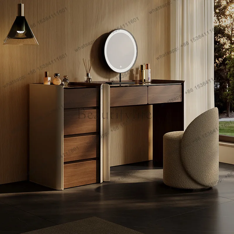 

Bedroom Light Luxury Simple and Modern dressing table illuminated makeup dressing table vanity makeup desk furniture