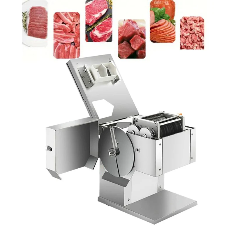 

Customized Thickness 2.5-20mm Electric Meat Cutter Machine Automatic Meat Slicer Meat Grinder Slicer Block Meat Slicing Machine