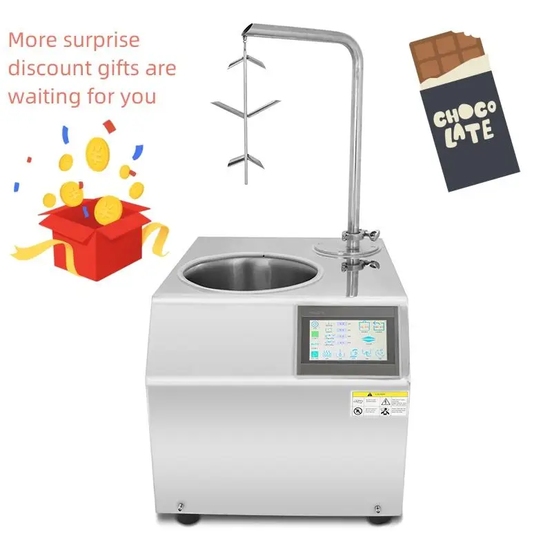 

Mini Chocolate Tempering Machine Dispenser Desktop Chocolate Dispensing Machine Engine Multifunctional Restaurant Packaging 500