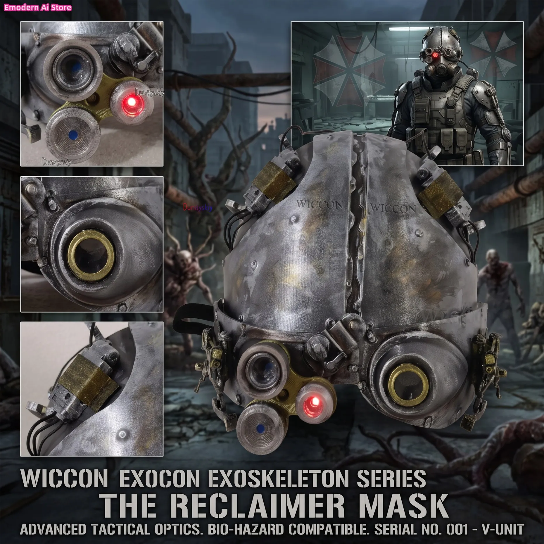 Anime Game RE9 Cosplay Victor Cos Gideon Horror Accessories High Quality Helmet Halloween Party 3D Polylactic Acid Mask Props